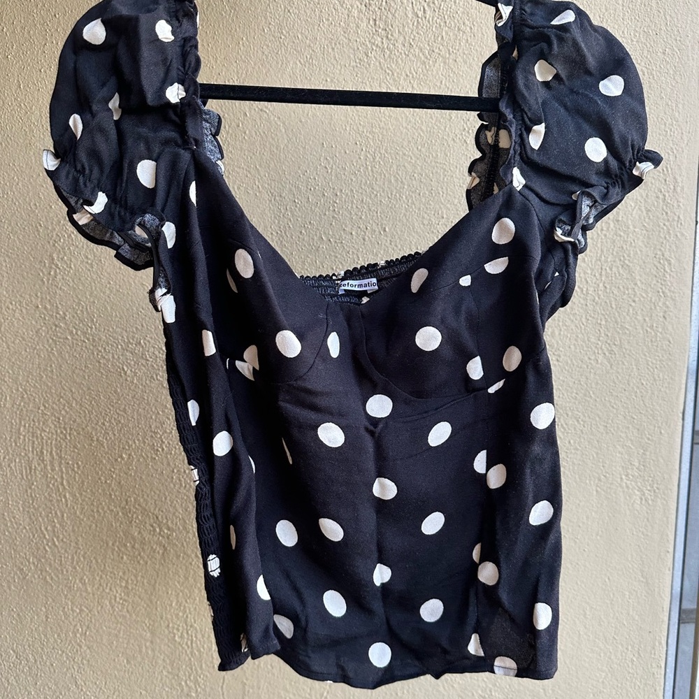 Black & White top Reformation size 12